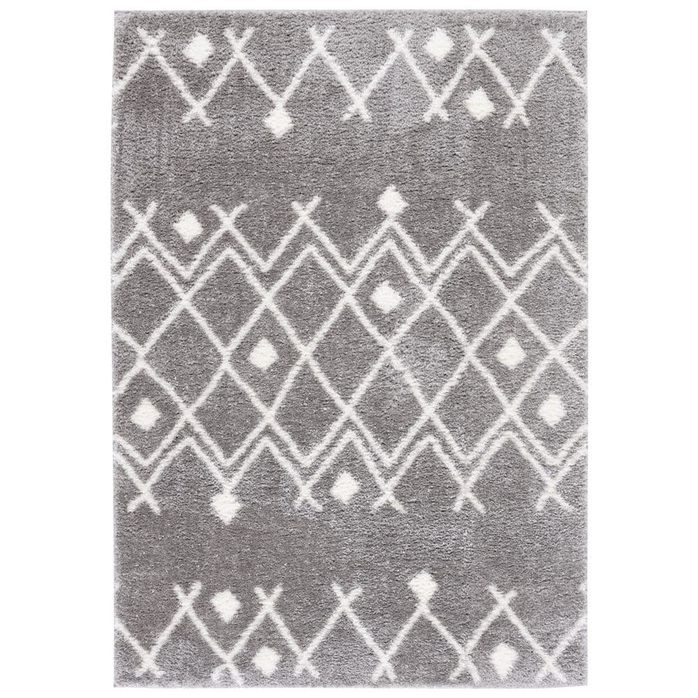 Tahoe Shag 5 ft. x 7 ft. Gray/White Diamond Chevron Area Rug price history on PriceWatchPro
