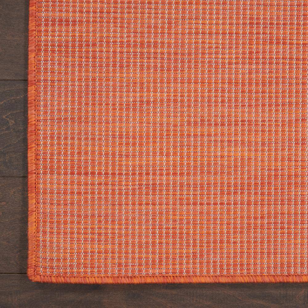 Positano Elegance Terracotta Flat-Weave 7' x 10' Synthetic Rug
