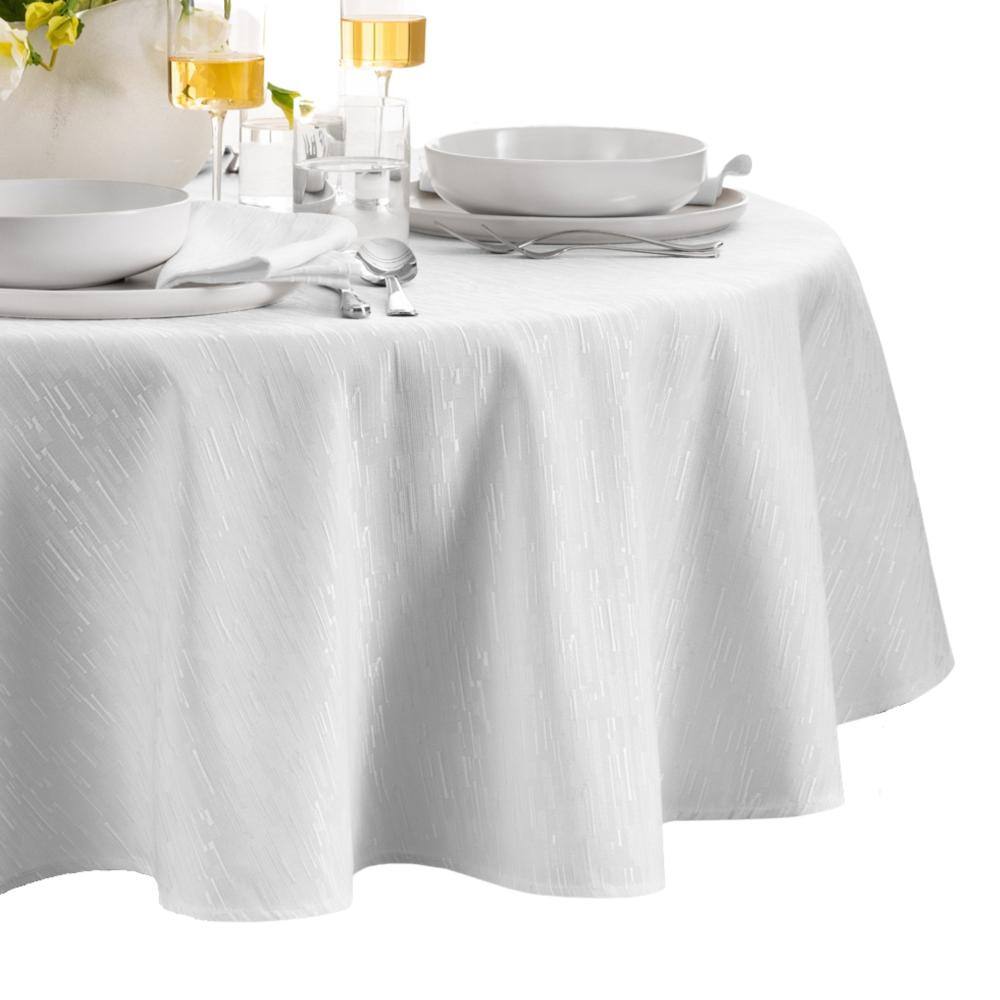 "Continental Solid Texture Water Resistant Tablecloth, White - 60""W x 84""L Oval" price history on PriceWatchPro