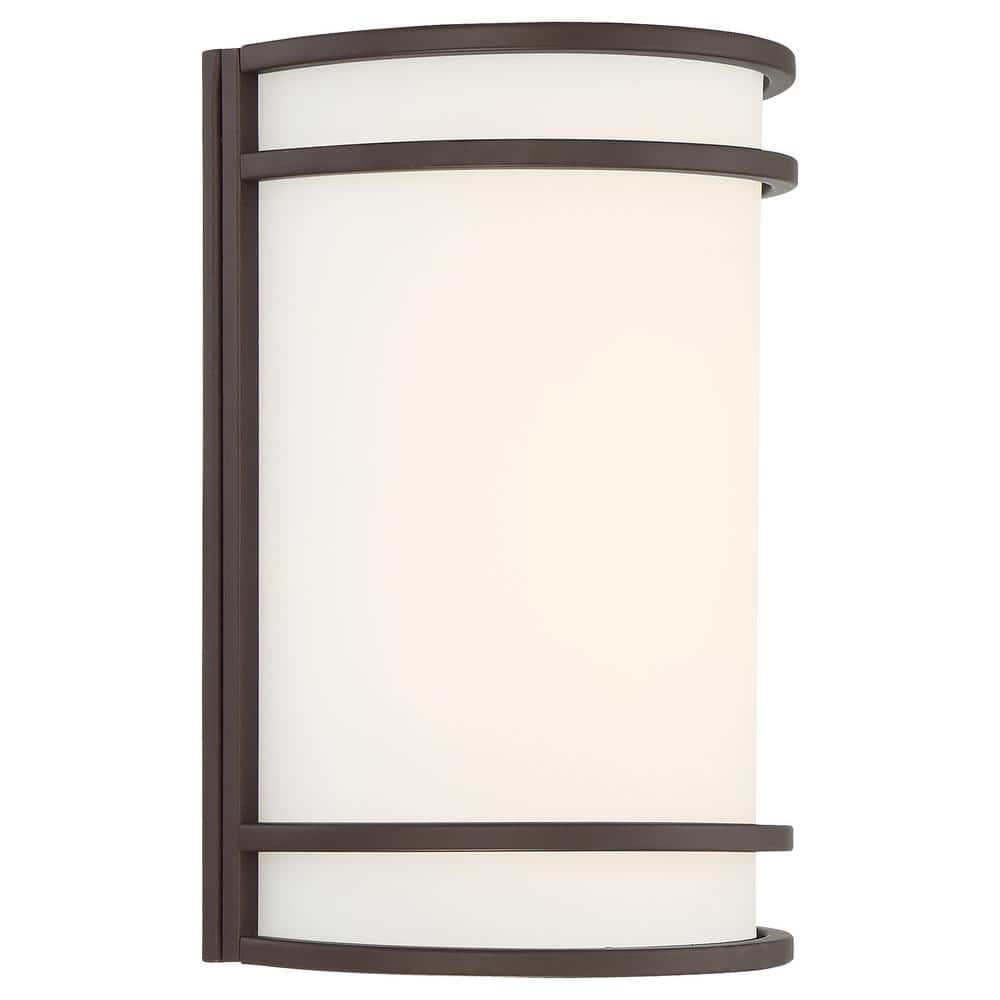 Lola Modern Bronze Cylinder Dimmable LED Sconce