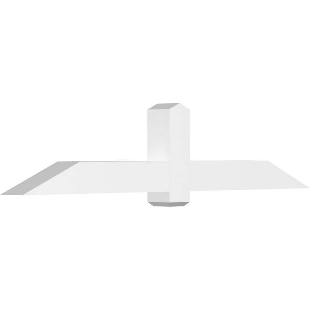 84 in. W x 17 1/2 in. H x 6 in. D x 6 in. F, 5/12 Pitch, Eugene Signature Urethane Gable Bracket, Primed Tan price history on PriceWatchPro