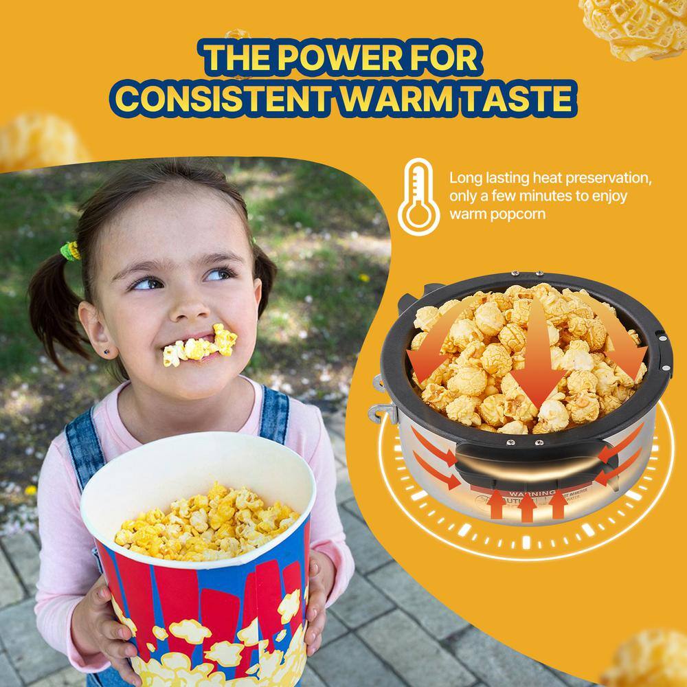 Red Steel 4 oz Countertop Popcorn Popper Machine