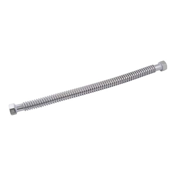 1 in. FIP x 1 in. FIP x 24 in. Corrugated SST Water Softener Connector