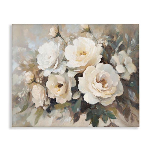 Stupell Industries Blushing Cream Bouquet by Petal Prints Design Unframed Nature Graphic Art Print 16 in. x 20 in.