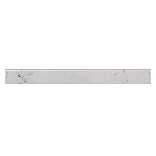 43 in. Cultured Marble Backsplash in Icy Stone