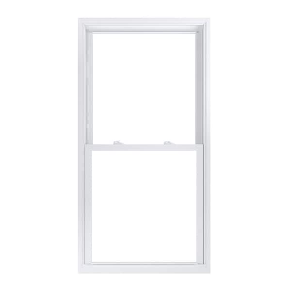 American Craftsman 31.75 in. x 61.25 in. 70 Pro Series White Double Hung Low-E Argon PS Glass Vinyl Replacement Window, Screen Incl