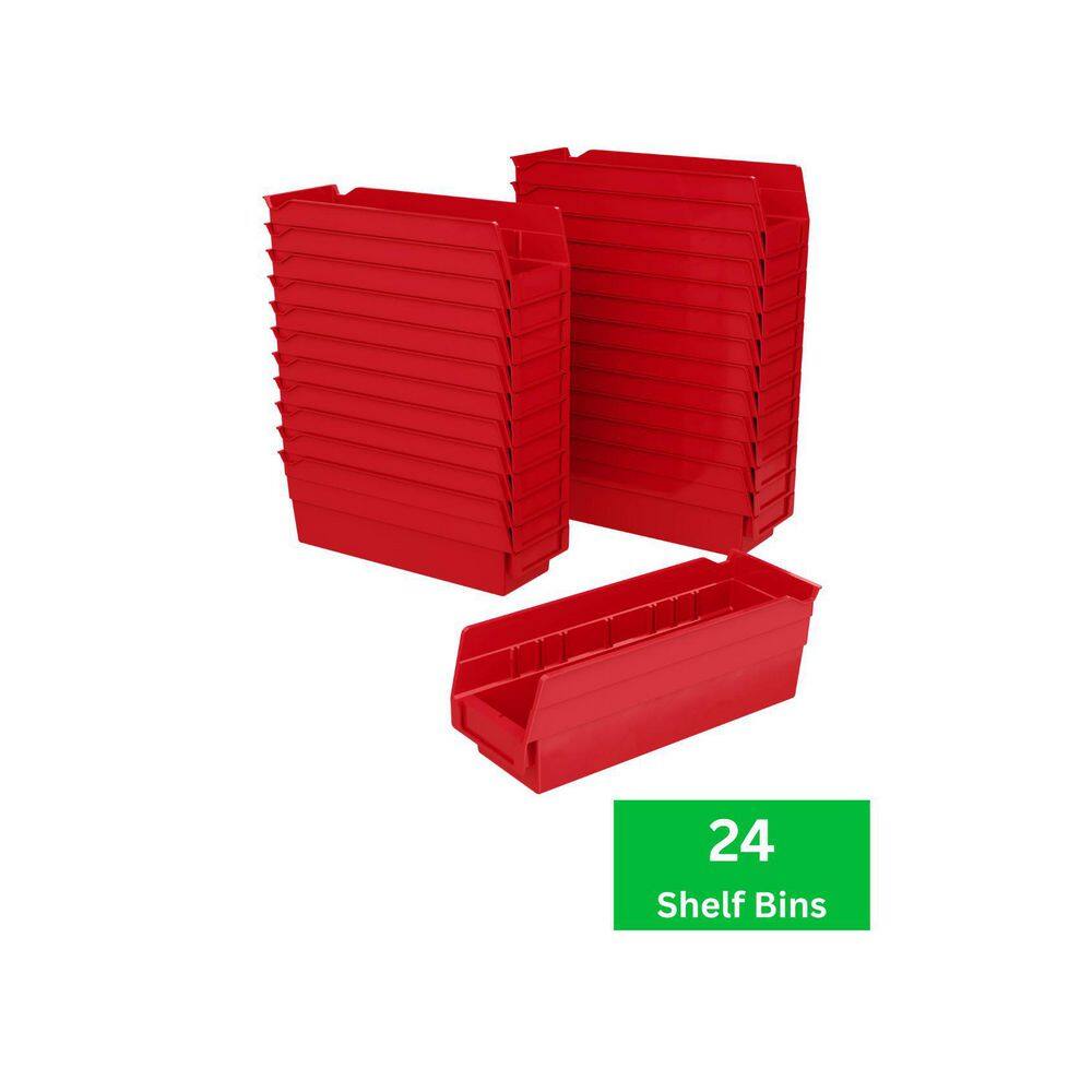 Bacs De Rangement Plastique Akro-Mils – 24 Pièces, Solides, Pour Garage, Bureau, Cuisine - 6