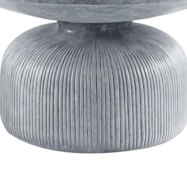 Acme Furniture Laddie 30 in. Weathered Gray Finish Round