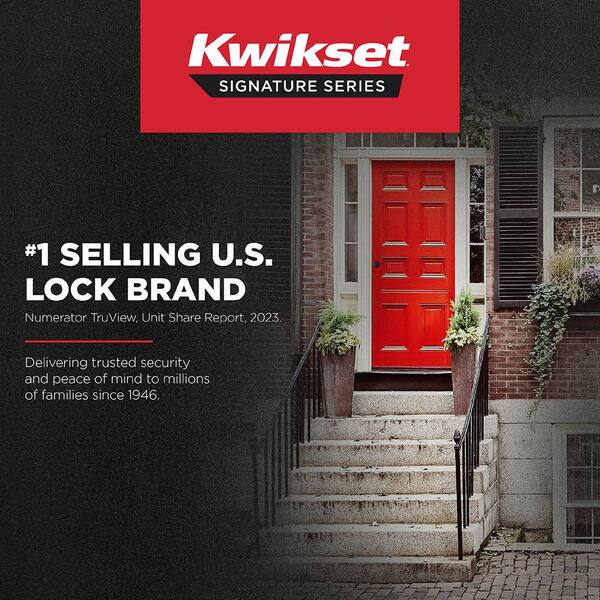 Kwikset Sedona Satin Brass Half-Dummy Door Handle with Microban