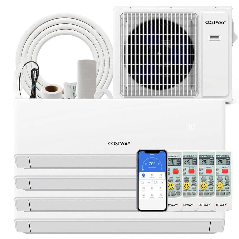 36k BTU 4 Zone 9K Plus 9K Plus 12K Plus 18k BTU Mini Split Air Conditioner 23 SEER2 Wifi Enabled price history on PriceWatchPro