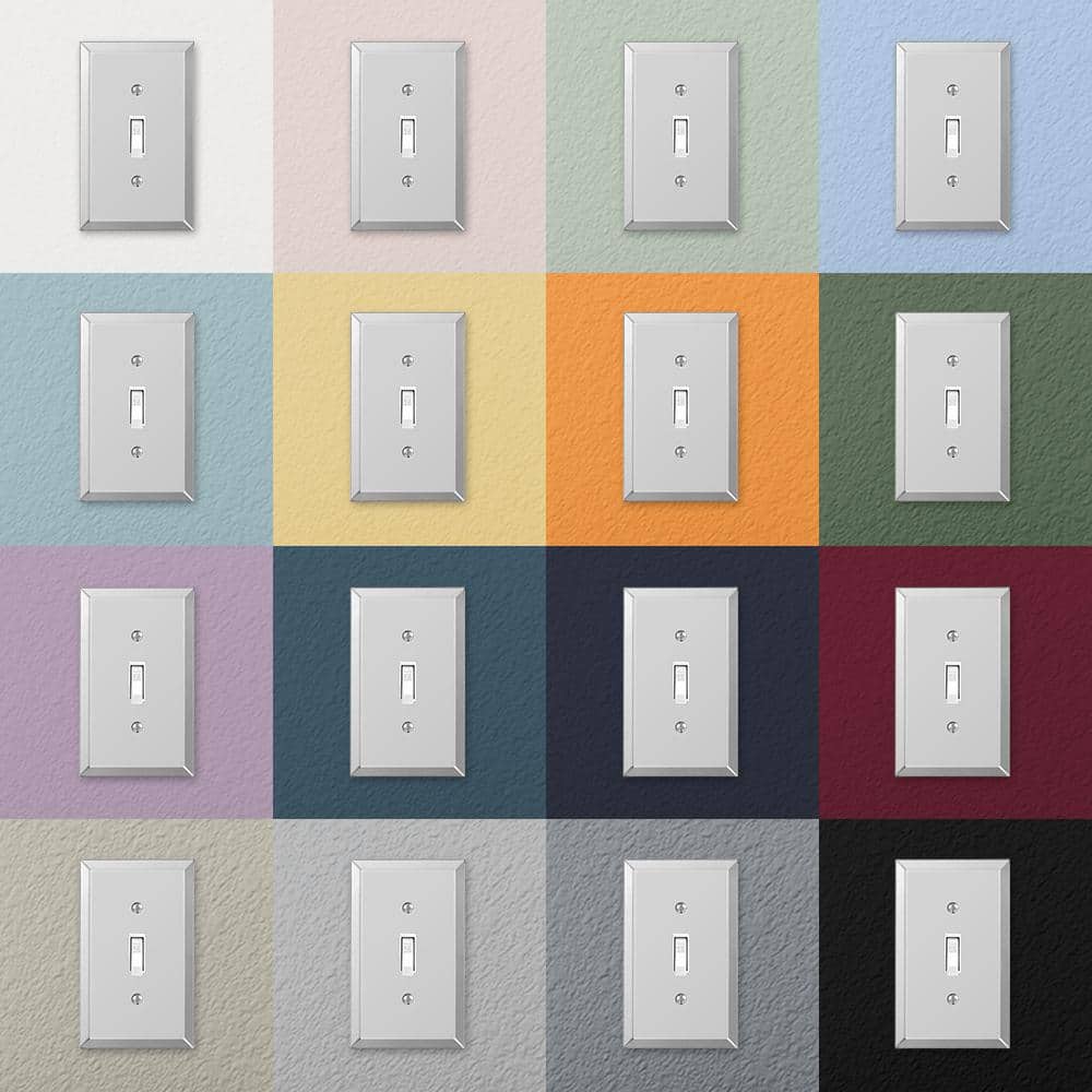 Clear Acrylic 3-Rocker Moderne Wall Plate
