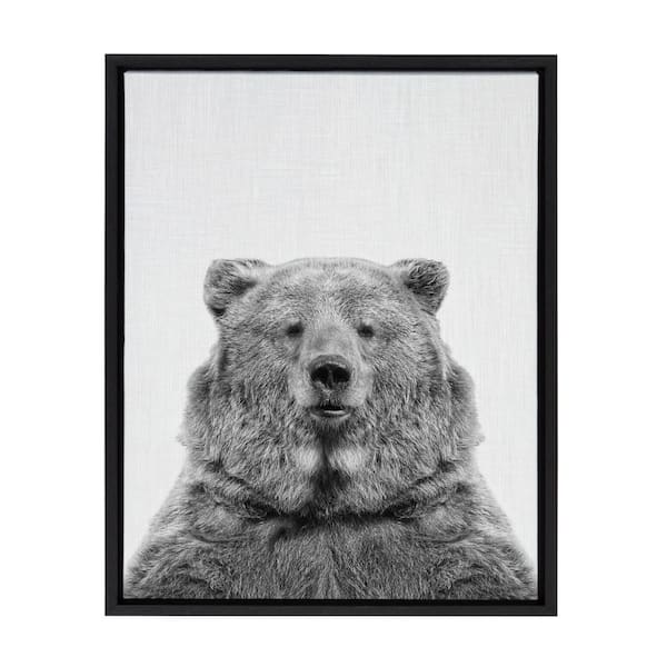 Kate and Laurel Sylvie "Bear European" by Tai Prints Framed Canvas Wall Art