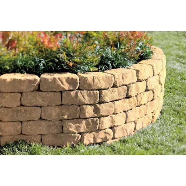 Mini Beltis 3 in. H x 8 in. W x 4 in. D Avondale Concrete Retaining Wall Block