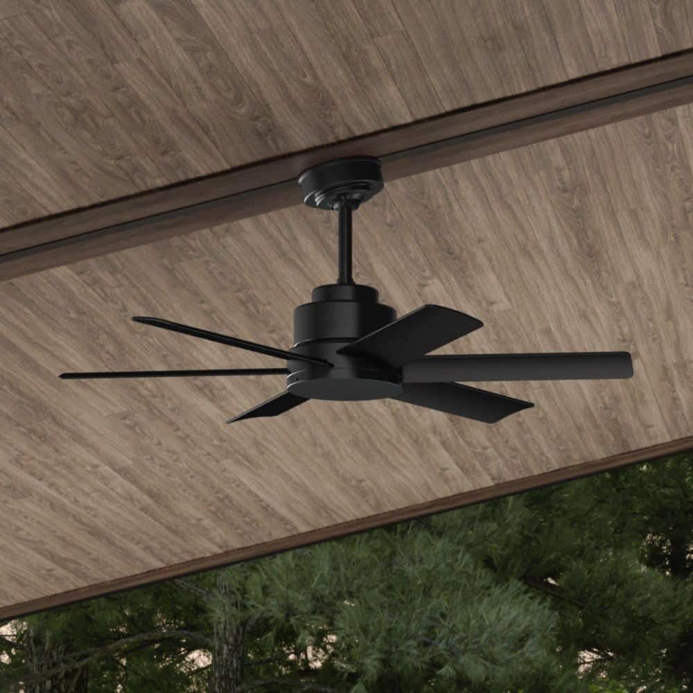 Hunter Kennicott 44 in. Indoor/Outdoor Ceiling Fan in Matte Black
