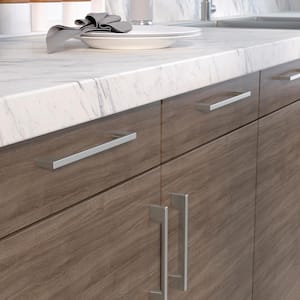 Armadale Collection 6-5/16 in. (160 mm) Brushed Nickel Modern Rectangular Cabinet Bar Pull