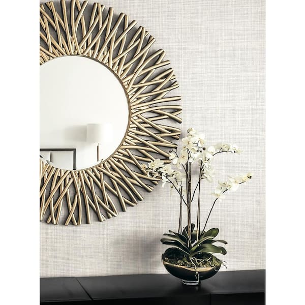 Powder Soho Linen Paper Unpasted Nonwoven Wallpaper Roll 60.75 sq. ft.