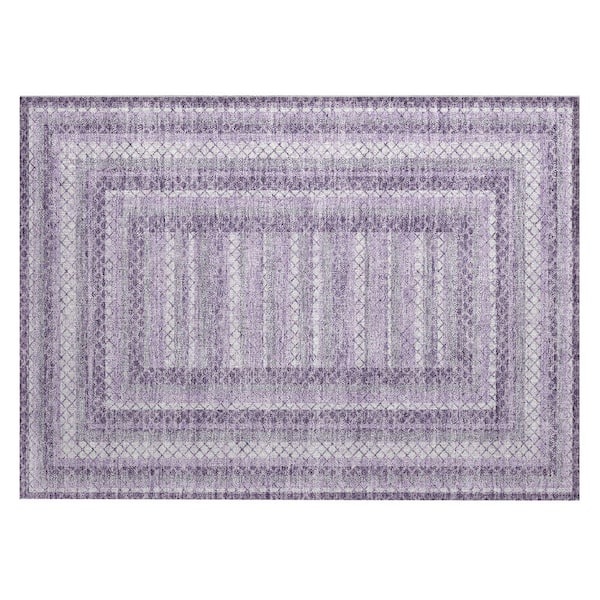 Chantille Machine Washable Indoor/Outdoor Abstract ACN2011 Lavender 2 ft. x 3 ft. Accent Rug