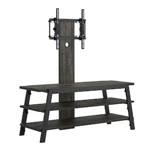 Steel River 47.244 in. W Carbon Oak TV Stand with Mount