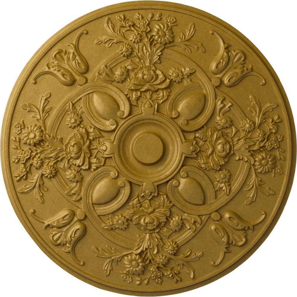 Pharaohs Gold Hand-Painted Urethane Ceiling Medallion