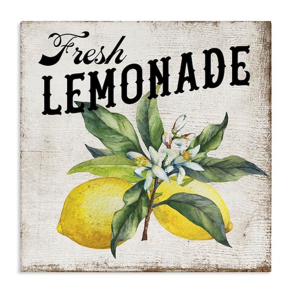 Stupell Industries Rustic Fresh Lemonade by Creatif Belle Unframed Food Graphic Art Print 17 in. x 17 in.