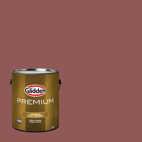 Glidden Premium 1 gal. PPG1055-6 Barn Door Semi-Gloss Exterior
