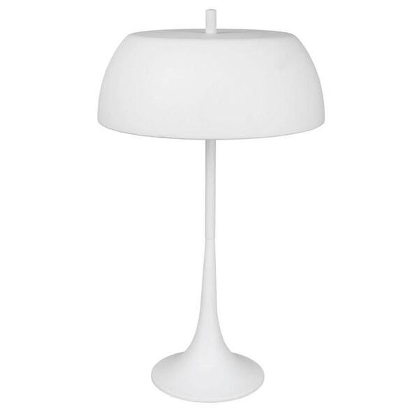 EGLO Ryan 27.75 in. 2-Light White Table Lamp with Shade