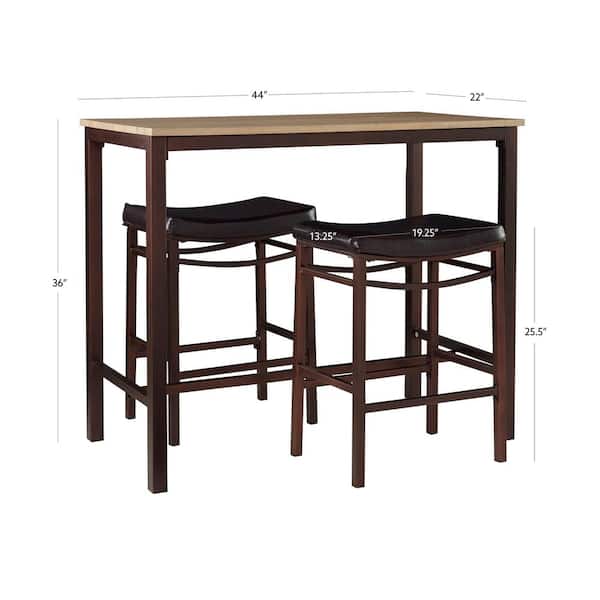 Flash Furniture 25.5-in x 41-in 3-Piece Indoor Only Folding Furniture Set