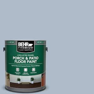 1 gal. #PPU15-16 Simply Blue Low-Lustre Enamel Interior/Exterior Porch and Patio Floor Paint