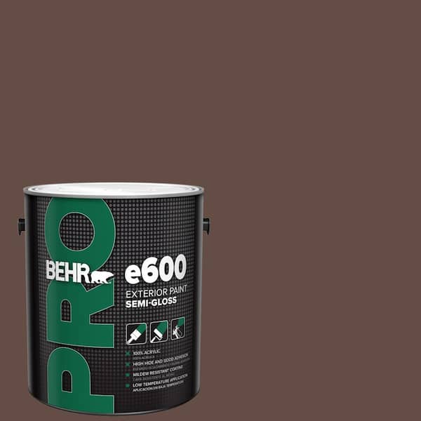 BEHR PRO 1 gal. #PPU3-20 Cinnabark Semi-Gloss Acrylic Exterior Paint