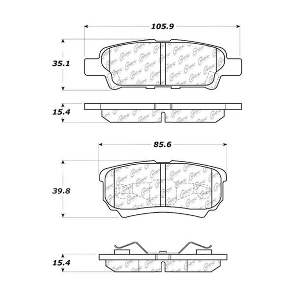 Centric Parts Disc Brake Pad Set
