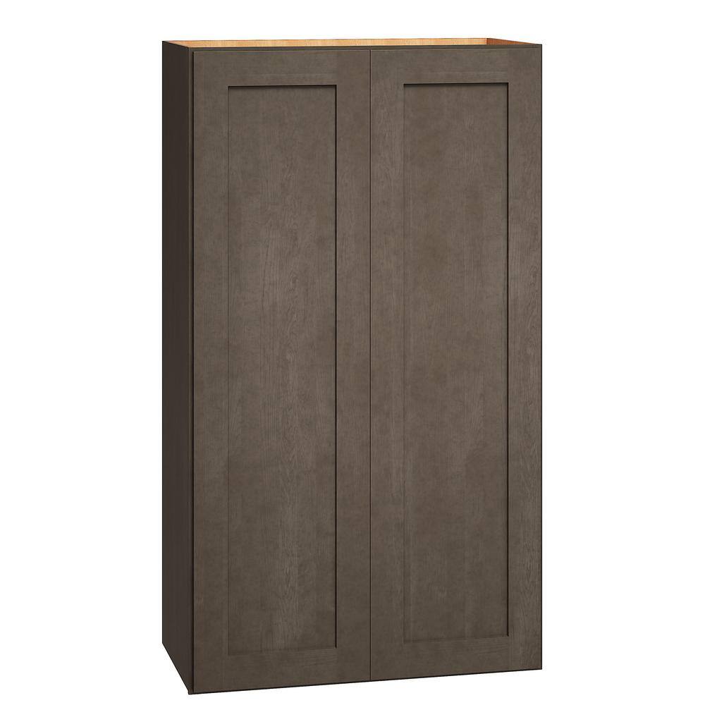QuickShip Cottage 24 in. W x 12 in. D x 42 in. H Assembled Plywood Shaker Wall Kitchen Cabinet in Fieldstone price history on PriceWatchPro