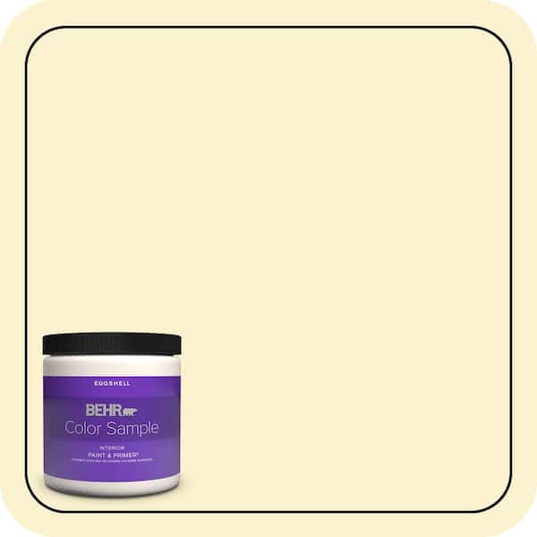 BEHR PREMIUM PLUS 8 oz. #380C-2 Desert Lily Eggshell Enamel Interior Paint & Primer Color Sample