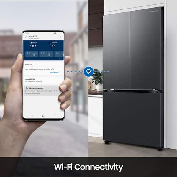 Samsung 33 in. 18 cu. ft. Counter Depth 3-Door French Door