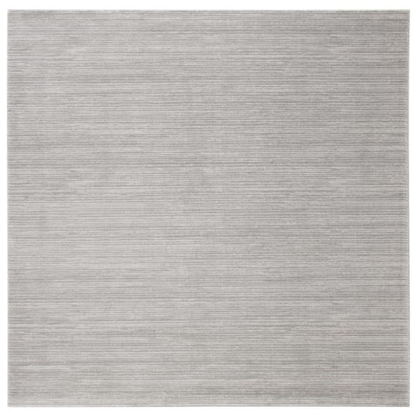 SAFAVIEH Vision Silver 7 ft. x 7 ft. Square Solid Area Rug