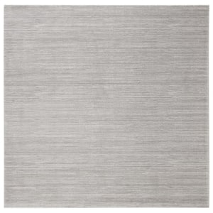 Vision Silver 9 ft. x 9 ft. Square Solid Area Rug
