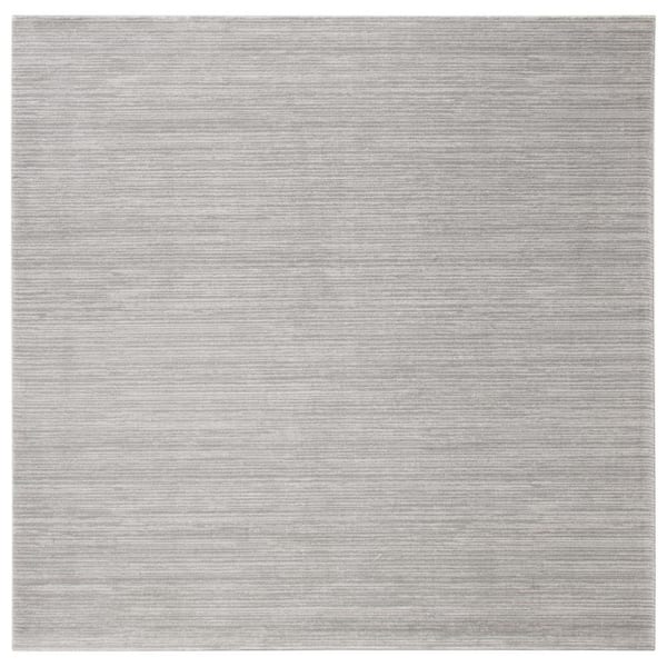 SAFAVIEH Vision Silver 9 ft. x 9 ft. Square Solid Area Rug