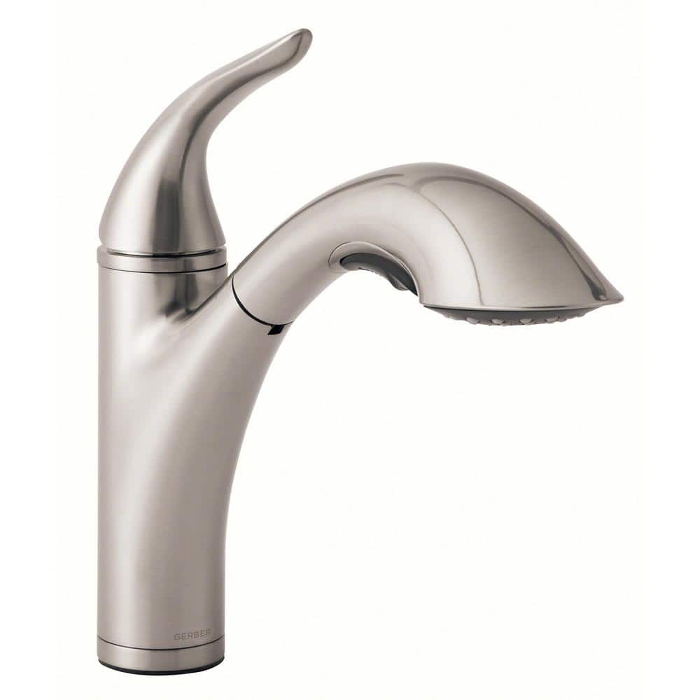 Antioch Stainless Steel Single Handle Pull-Out Kitchen Faucet