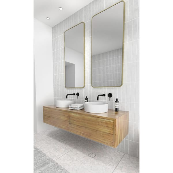 Brass Bathroom Mirror, Brushed Brass Bathroom Mirror