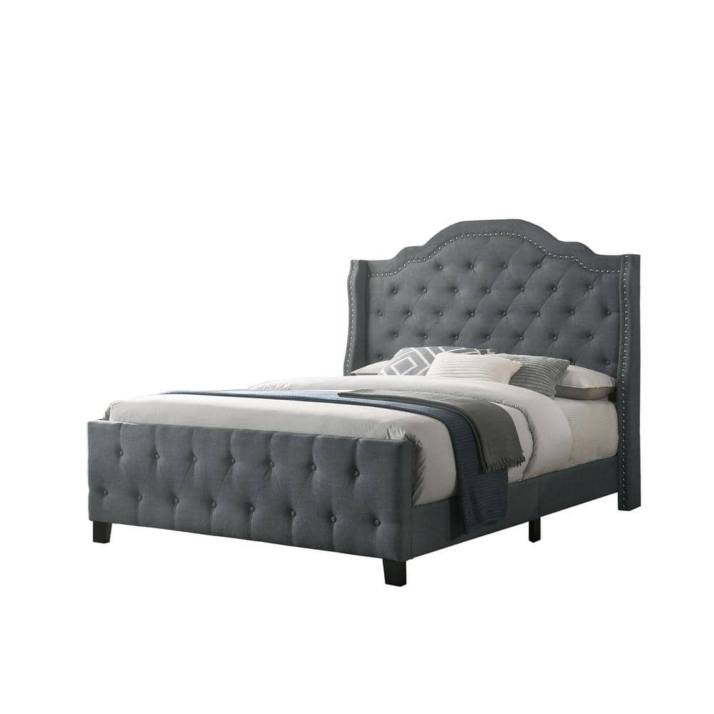  Rosevera Barrett Upholstered Standard Bed with Button