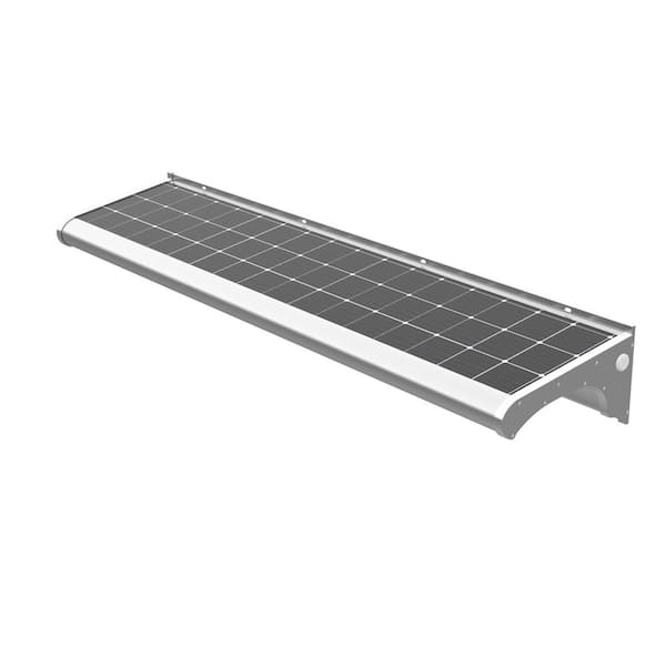 Solar Power Silver Billboard Monument LED Integrated Sign Light 13W 2500 Lumens 5000K Outdoor Security Floodlight