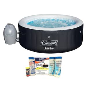 6 ft. x 6 ft. Round SaluSpa 4 Person Portable 71 in. Inflatable Pool Spa Hot Tub w/Chemical Kit
