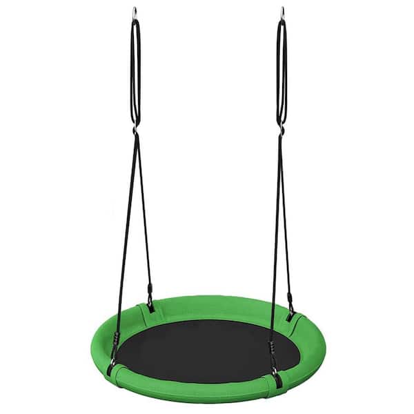 24 in. Saucer Tree Swing Set for Kids and Adults Adjustable Flying Swing Seat Backyard Outdoor Playground