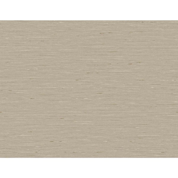 Seabrook Designs 60.75 sq. ft. Mocha Bangkok Embossed Vinyl Unpasted Wallpaper Roll