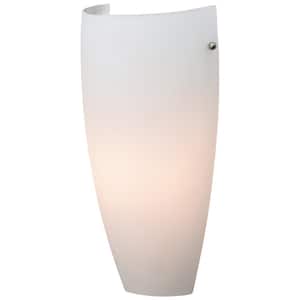 Daphne 1-White Light Wall Sconce with Opal Glass Shade