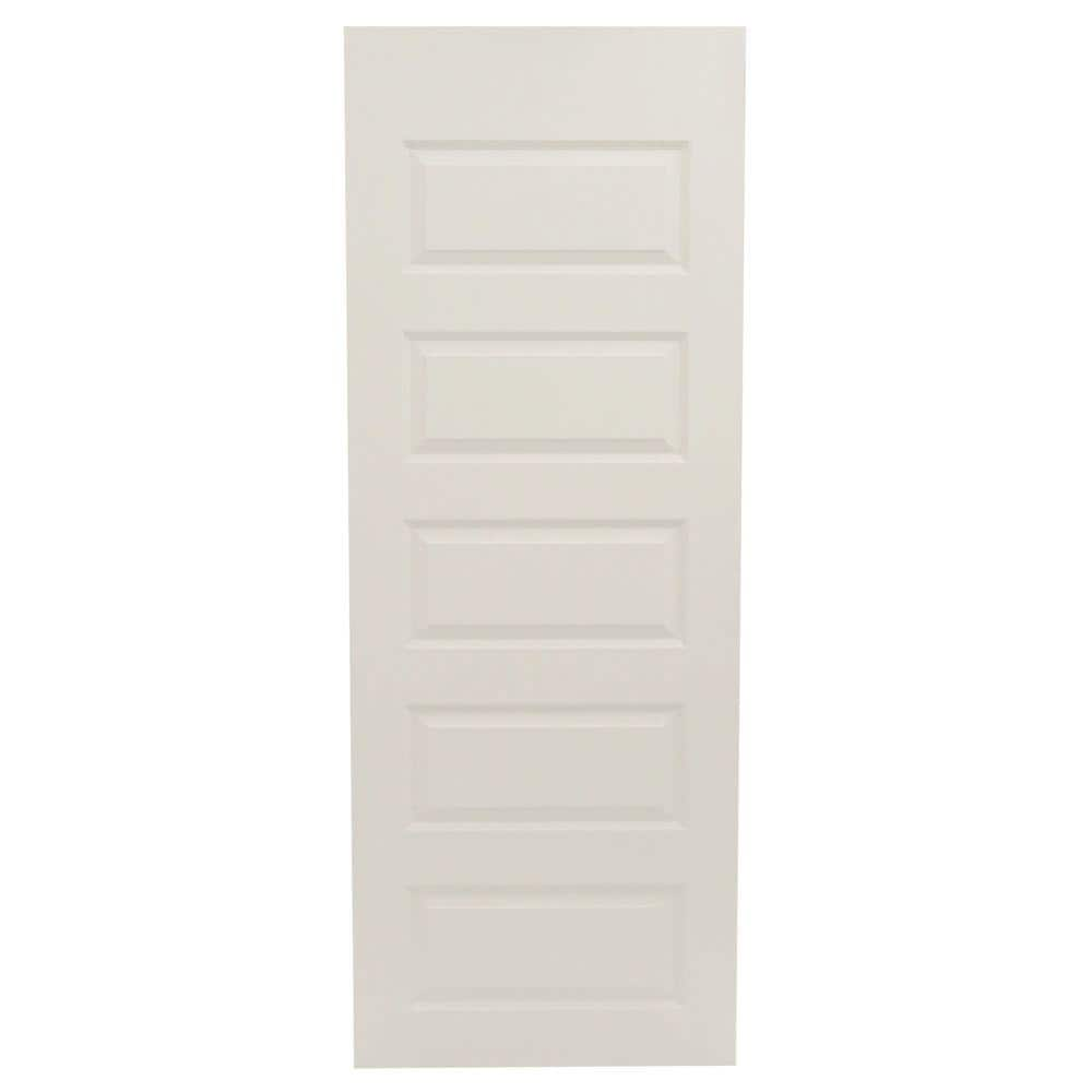 30 in. x 80 in. Rockport Primed Smooth Molded Composite MDF Interior Door Slab -  JELD-WEN, THDJW137400013