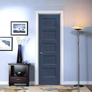 24 in. x 80 in. Conmore Denim Stain Smooth Hollow Core Molded Composite Single Prehung Interior Door
