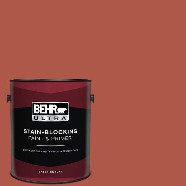 BEHR ULTRA 1 gal. #PPU2-14 Tibetan Orange Flat Exterior Paint & Primer