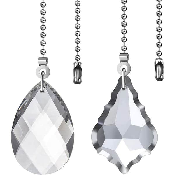 Ceiling Fan Pull Chains with 20 in. Extension Easy Installation for Light Fixtures and Desk Lamps 2-Pack