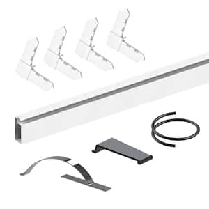 5/16 in. x 36 in. White Aluminum Window Screen Frame Kit