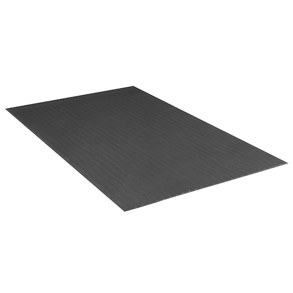 Rubber-Cal 3-ft x 5-ft Black Rectangular Indoor or Outdoor Home Door Mat in  the Mats department at
